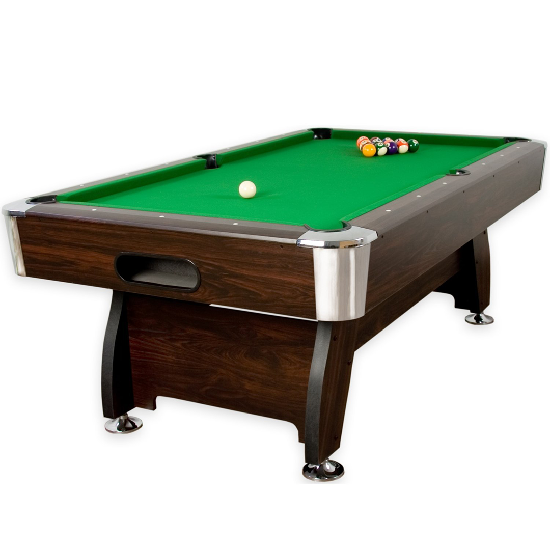 Billiard Table 8ft Wooden Design - Green - COOLBABY