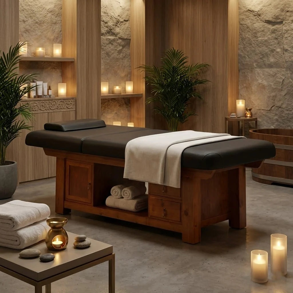 Massage Bed with Drawers – Spa Bed for Professional Massage & Therapy