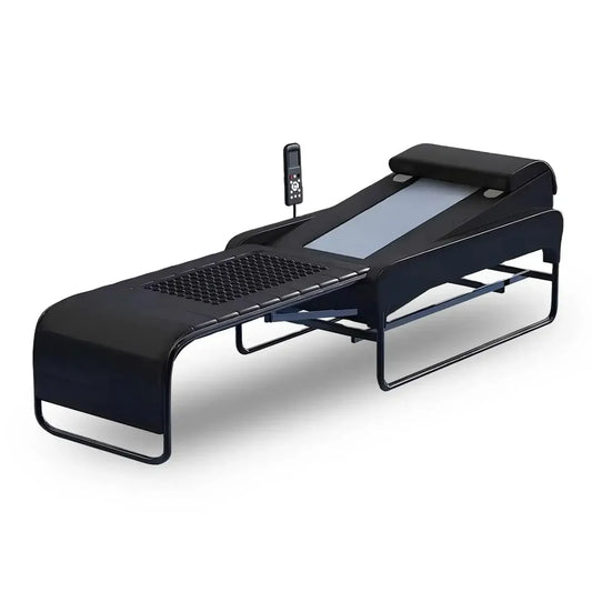 Therapeutic Massage Bed with Jade Stone Rollers – Smart Heated Full Body Recovery Bed with Bluetooth & Spine Scan