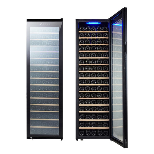 Premium 110-Bottle Wine Cooler: Precision Cooling, Compact Design, and Ultra-Quiet Operation - COOLBABY